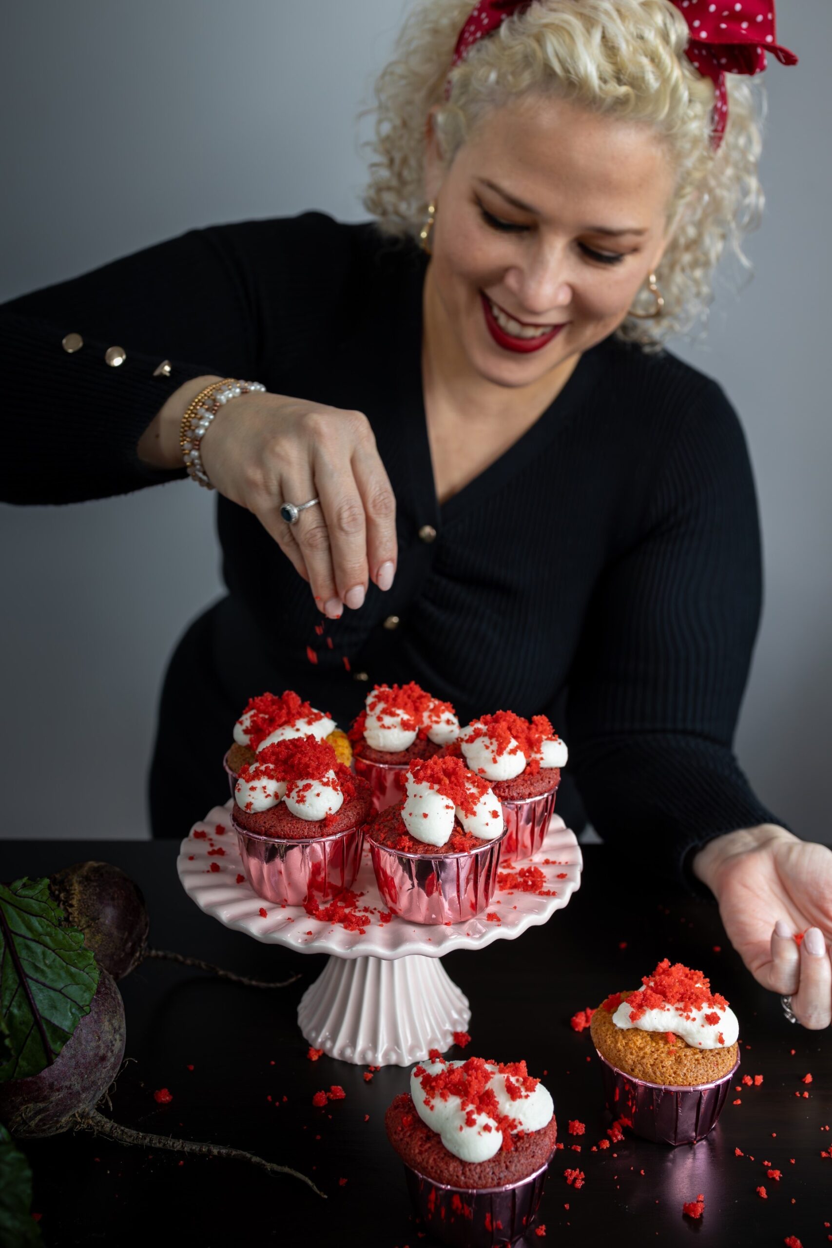 Jeeny Maltese’s Valentine’s Beetroot & Carrot Cupcakes