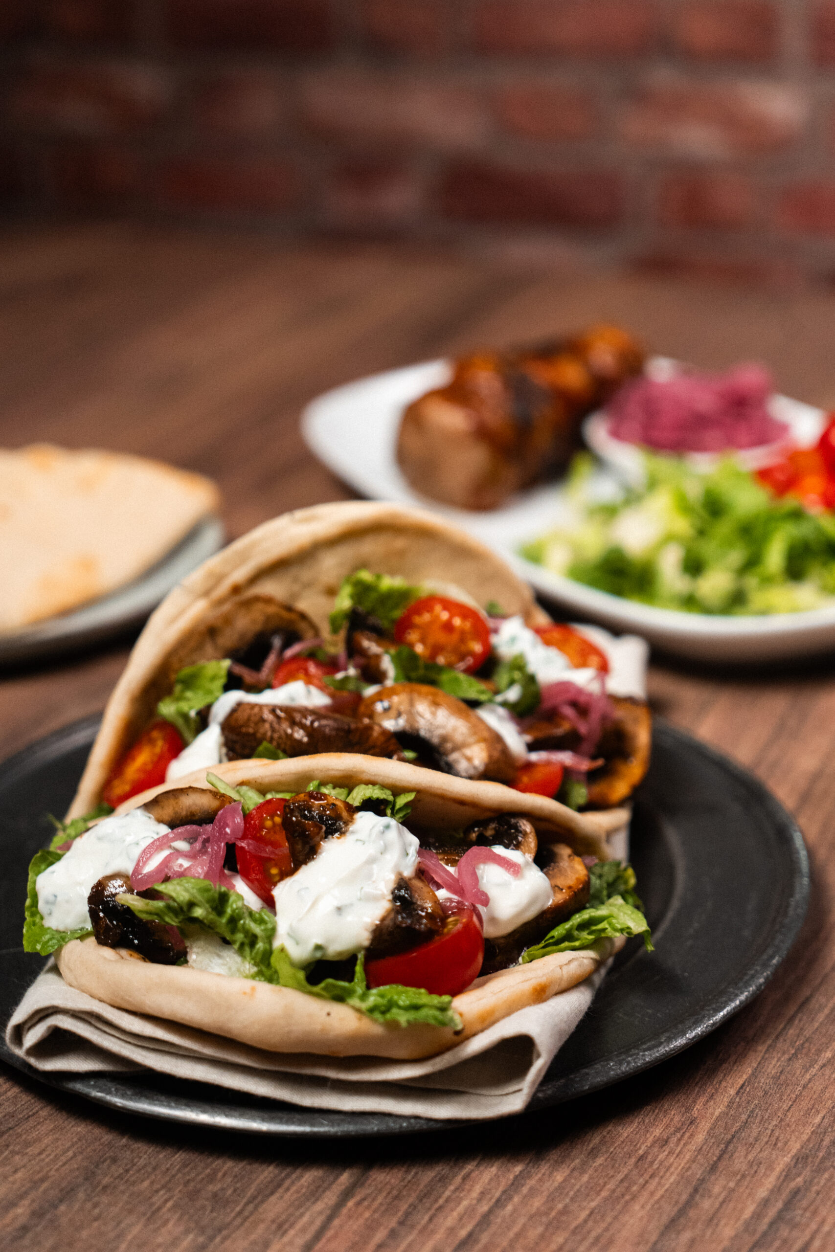 AIR FRYER BARBECUED MUSHROOM SHAWARMA