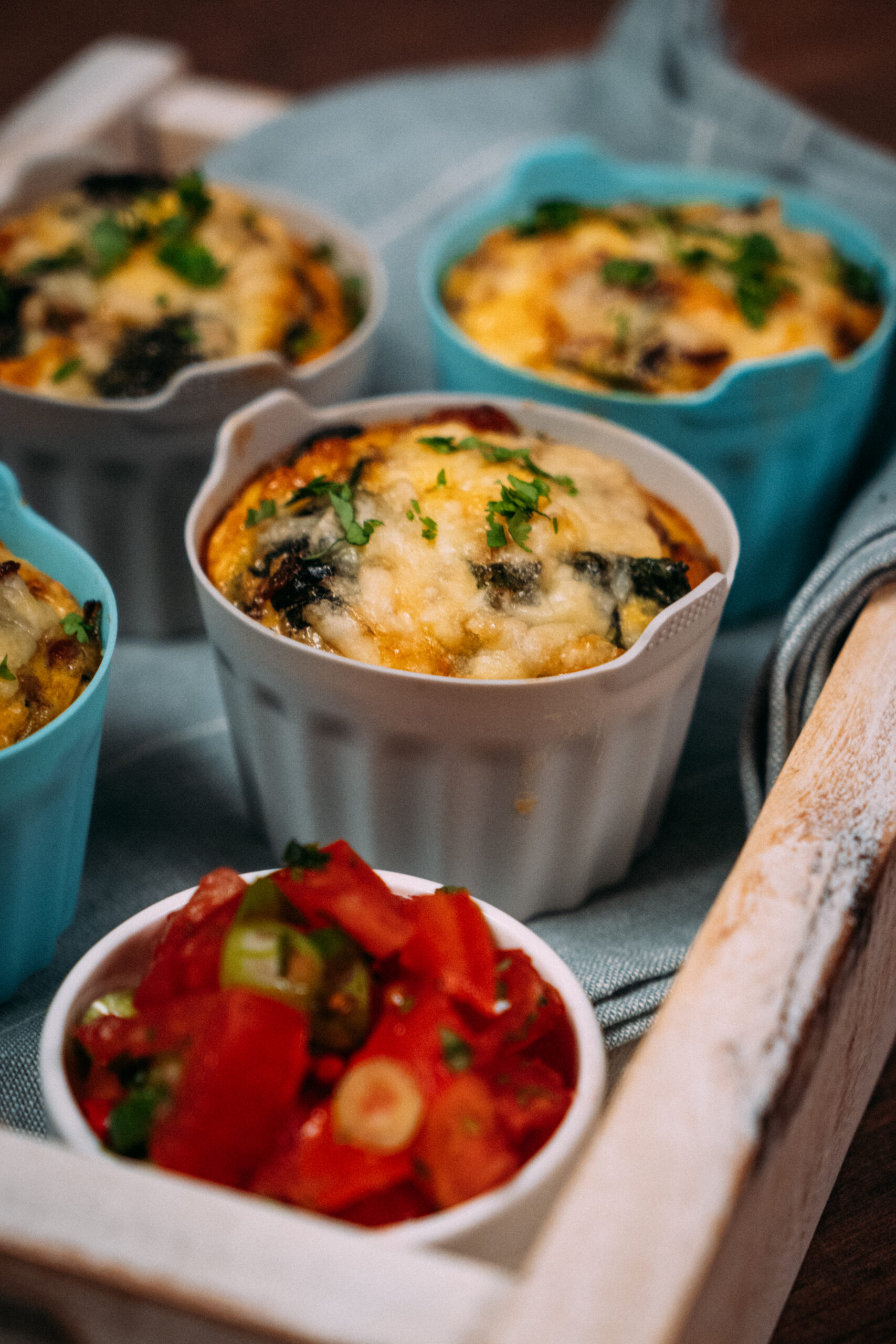BREAKFAST EGG MUFFINS WITH TOMATO SALSA