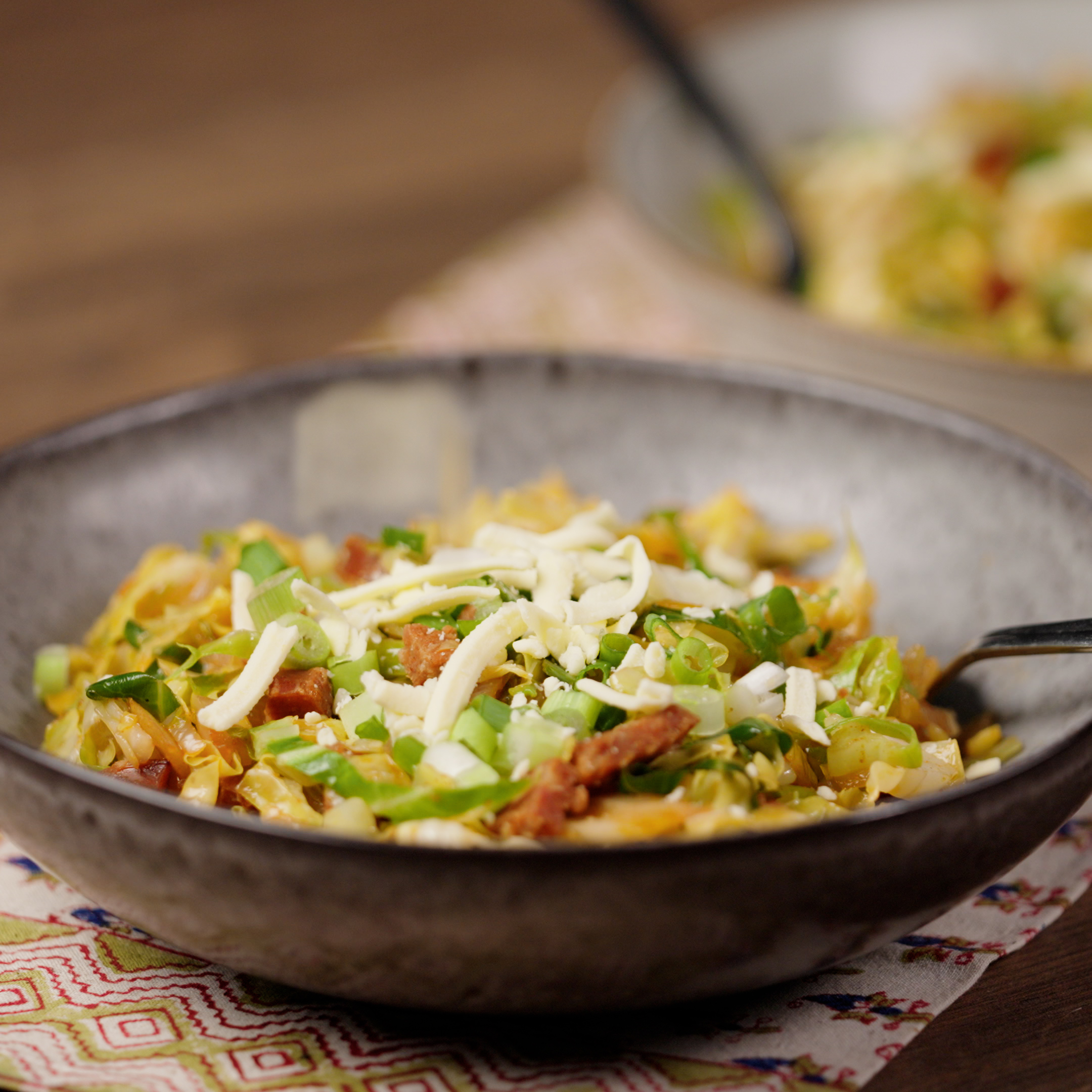 Stir-Fried Sweetheart with Chorizo