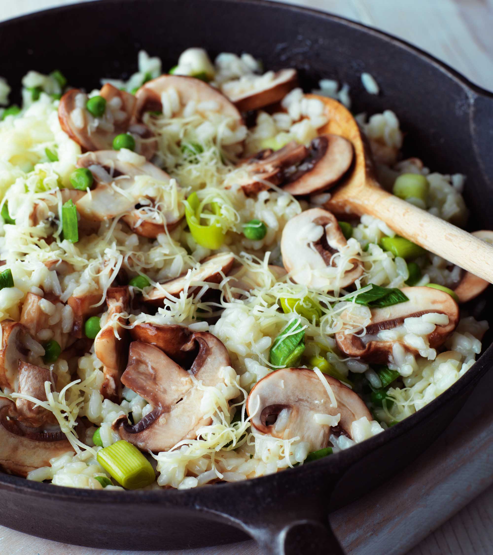 Mushroom and Cheese Risotto