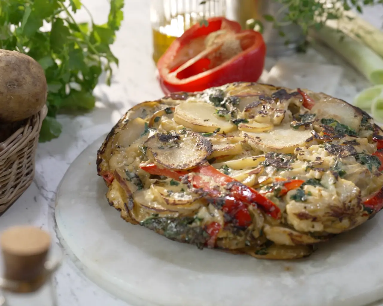 Spanish Potato & Vegetable Omelette